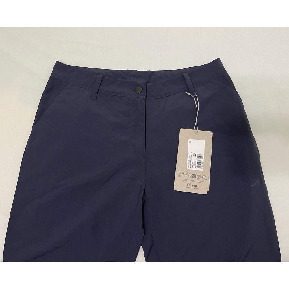 Jack Wolfskin Women's Size Small‎ Kalahari 7/8 Hiking Pants Night Blue NWT - Picture 2 of 9